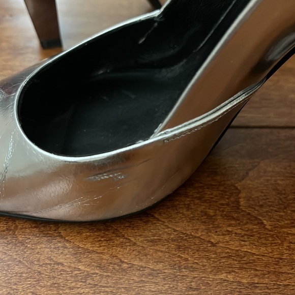 Poiret Toe Pump Metal Rod Heel Italian Shoes size 39.5 - Picture 12 of 16